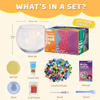 ONE TO FOUR Kids Craft Kit Mosaic Stained Glass Candle Holder - Image 2