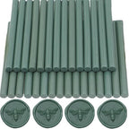 Olive Green Wax Seal Sticks, Sealingwax Gunsticks Set Wedding Invitations by ONWINPOR