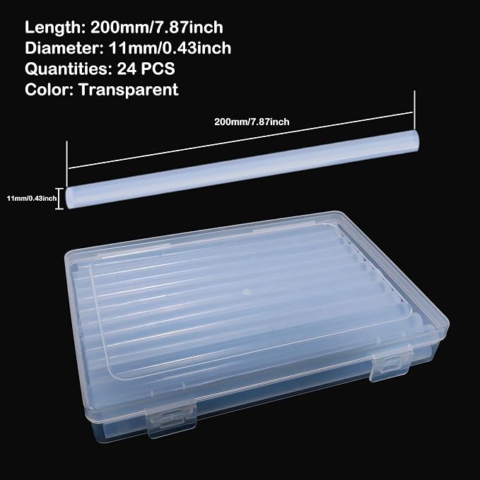 Hot Glue Gun Sticks: Clear Full Size 0.43" X 7.9" - Image 6