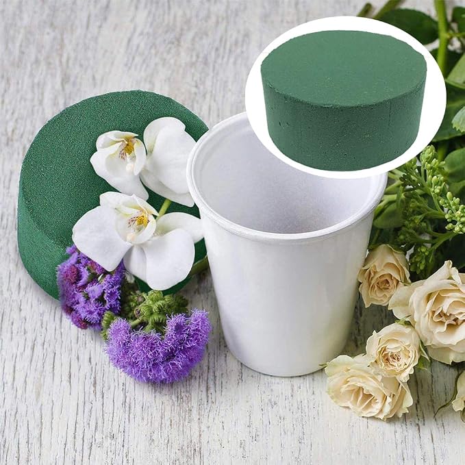 20 PCS Round Floral Foam, Wet Florist Floral Foam Block Flower Arrangement - Image 3