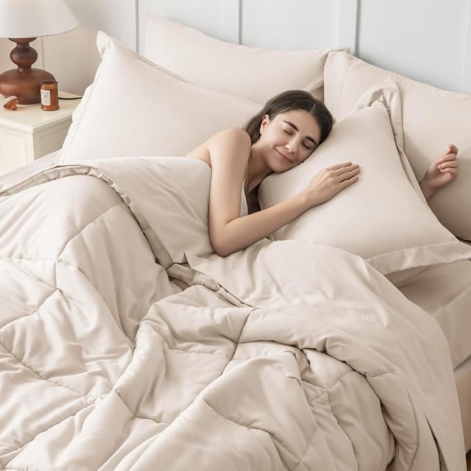 JOLLYVOGUE Oversized Queen Comforter Set, Ultra-Soft Bed in a Bag Oversized - Image 7