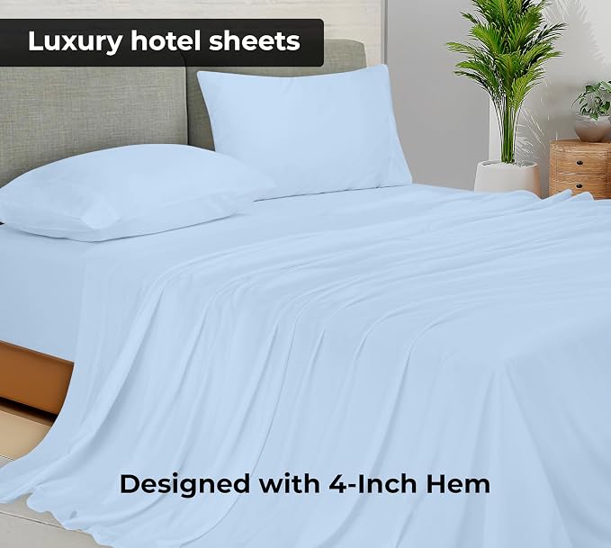Royale Linens Twin Flat Sheet - Image 2