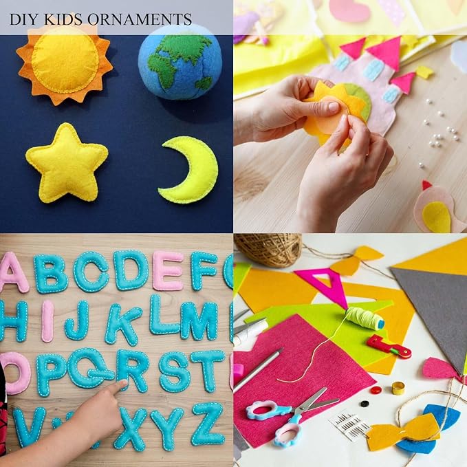 45Pcs Vibrant Felt Sheets for Sewing School Projects Party Craft Decoration | - Image 6