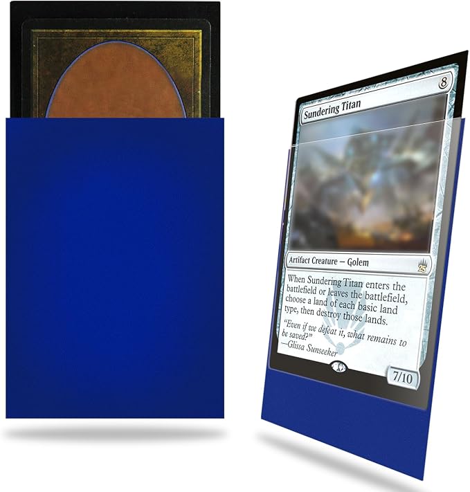 Night Blue Card Sleeves 200 Pack, Standard Card Sleeves Sturdy Sleeves Matte by Fabmaker