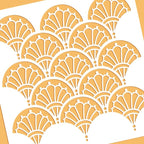BENECREAT 12x12 Inch Art Deco Stencil - Image 4