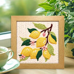 INFUNLY Lemon Flower Punch Needle Embroidery Kits Lemon Branch DIY Punch Needle - Image 5