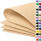 Sand Large Felt Fabric 36" x 36", 1mm Stiff Felt Sheet, Nonwoven Fabric by ZANEXIR