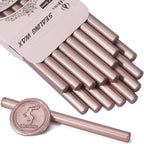 TELOSMA 16 Pcs Champagne Mini Wax Seal Sticks, Wine Packages, Cards & Gift by TELOSMA