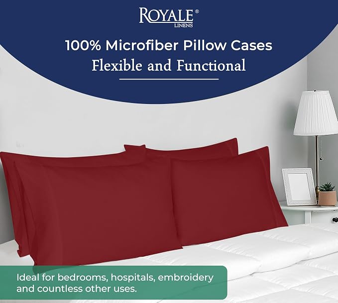 Royale Linens King Pillowcase Set of 2 - Image 6