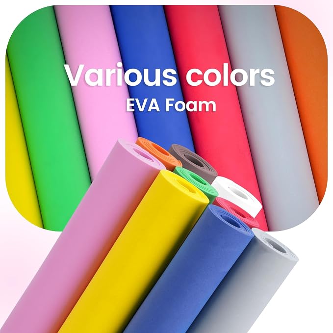 Do²ping Blue Eva Foam Sheets roll, 2mm eva Craft Foam 49''x13.5'' High Density - Image 6