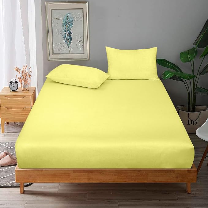 ROYALE LINENS 300 Thread Count 100% Long Staple Combed Cotton Fitted Sheet King - Image 9