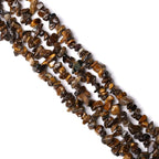 LAIDANLA Tiger Eye 400pcs Natural Chip Stone Beads 5-8mm Healing Crystal - Image 2