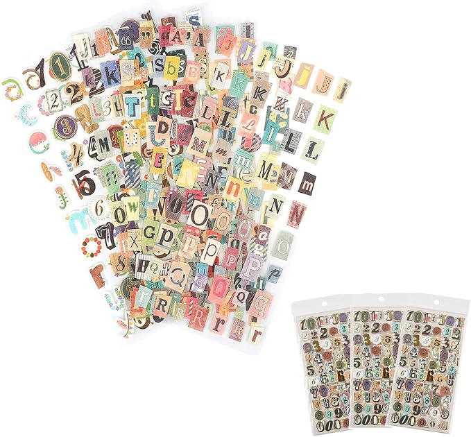 1041PCS Vintage Stickers, 18 Sheet Scrapbook Stickers Graffiti, Cute Vintage by Unknown