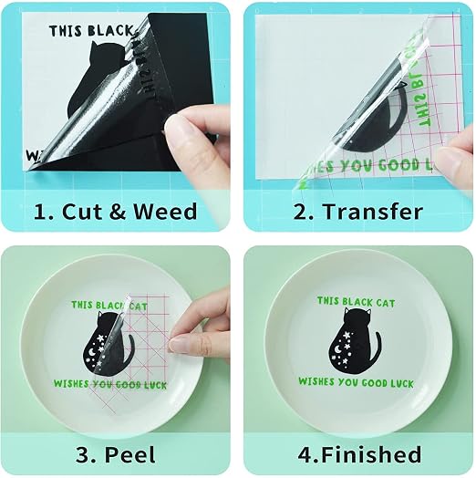 Matte Green Permanent Vinyl, Craft Die Cutters - Image 3