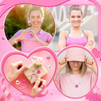 Augshy 64 Pcs Breast Cancer Awareness Resin Charms, Breast Cancer Conversation - Image 7