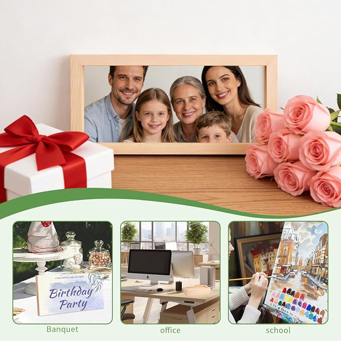 FSWCCK 5 Pack 6 x 12 inch Wood Panel Boards, Unfinished Wood Canvas Panels - Image 7