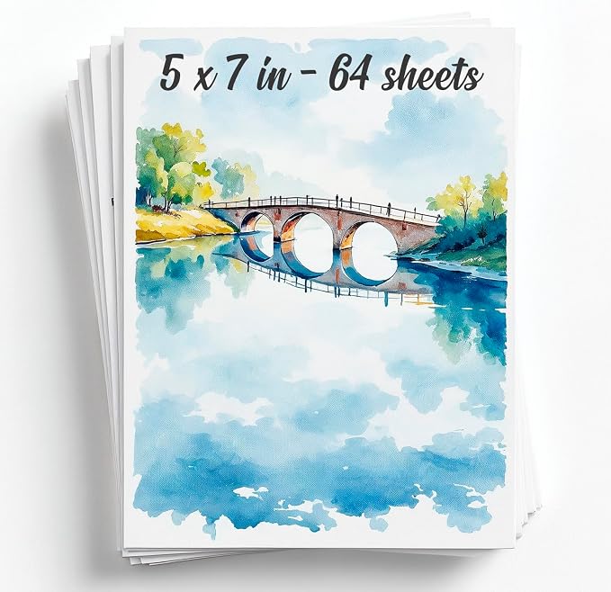 64 Sheets Watercolor Paper Pad by Unknown