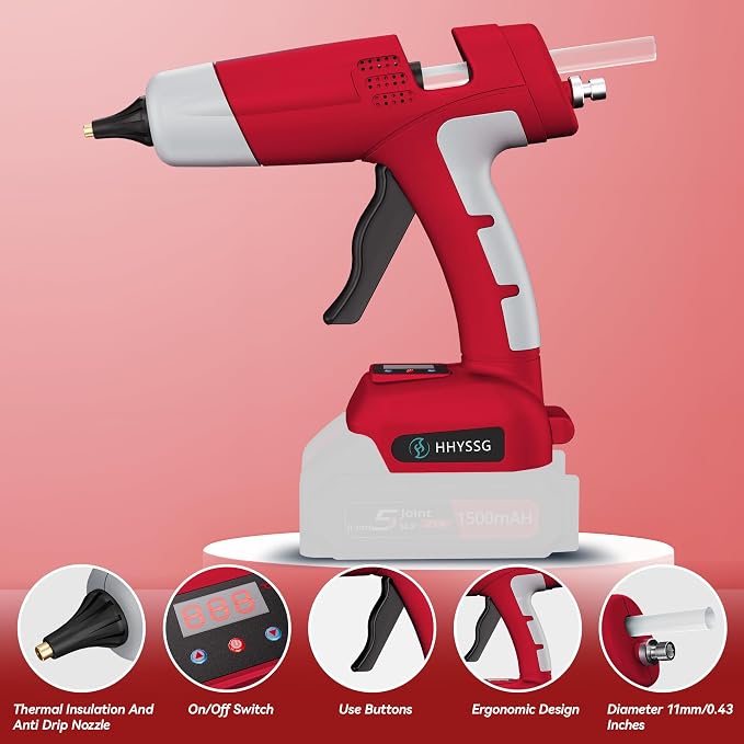 100W Cordless Hot Glue Gun Compatible - Image 2