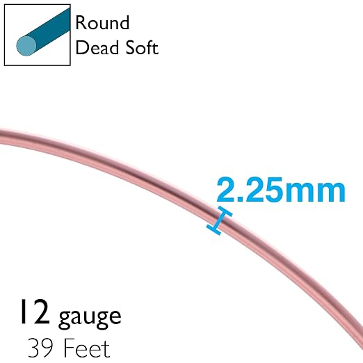 The Beadsmith Anodized Aluminum Wire – 12 Gauge – 39 feet – Rose Gold Color – - Image 4