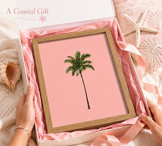 Framed Palm Tree Canvas Wall Art, Tropical Palm Painting Picture Wall Decor - Image 8