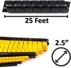 Electriduct 2.5" Heavy Duty Spiral Wrap HDPE Flexible Plastic Cable Sleeve Hose - Image 3