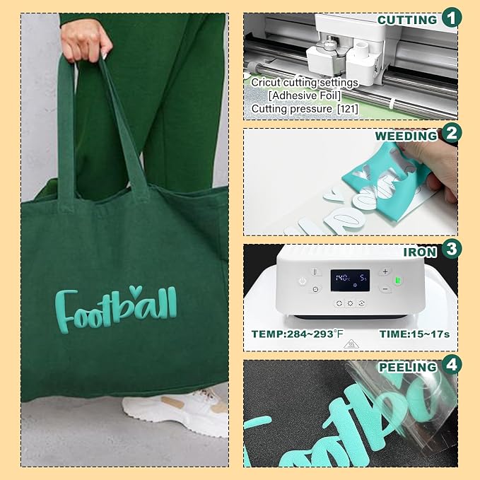 Turquoise Puff Vinyl Heat Transfer - Image 4