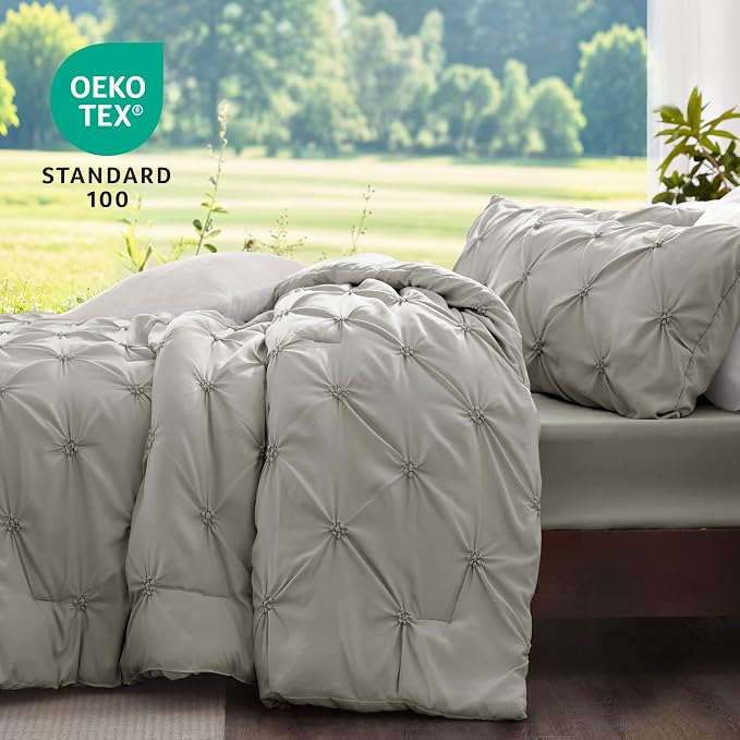 BEDELITE Grey Twin Comforter Set - Image 3