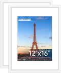 FIXSMITH 12x16 Picture Frame White Set of 2, Photo Frame by FIXSMITH