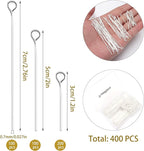 400 PCS 30mm 50mm 70mm Mixed Length Eye Pins - Image 2