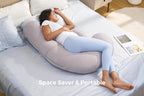 Momcozy Cooling Pregnancy Pillow, Original F Shaped Maternity Pillow - Image 6