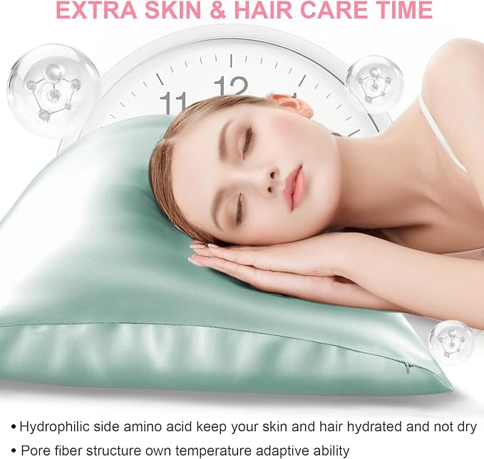 Silk Pillow Cases 2 Pack Queen Size - Image 3