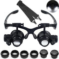 LXIANGN LED Head Mount Magnifier 10X 15X 20X 25X Hands-Free Magnifying Glass by LXIANGN
