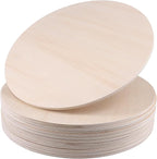 SHEUTSAN 12 PCS 11.8 Inch Wood Circles, 1/4 Inch Round Wood Sheets, Unfinished by SHEUTSAN