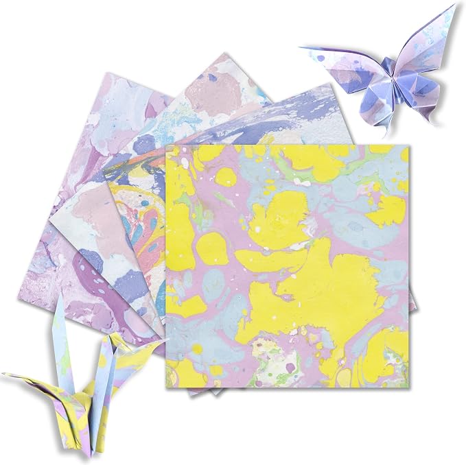 Origami Paper Kit 50 Sheets 6 Inch Square Double Sided Color 10 Vivid Japanese - Image 4