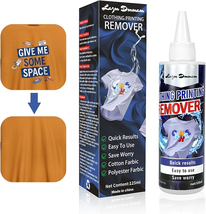 Heat Transfer Vinyl Remover for Fabrics, Powerful Residue Vinyl Letter Adhesive - Image 7