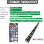 Wisteria Stained Glass Window Frosted Film, Thickened Static Cling Window Cling - Image 7