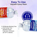 JANCHUN Crystal Clear Epoxy Resin Kit 16oz, Bubble-Free, Anti-Yellowing - Image 6