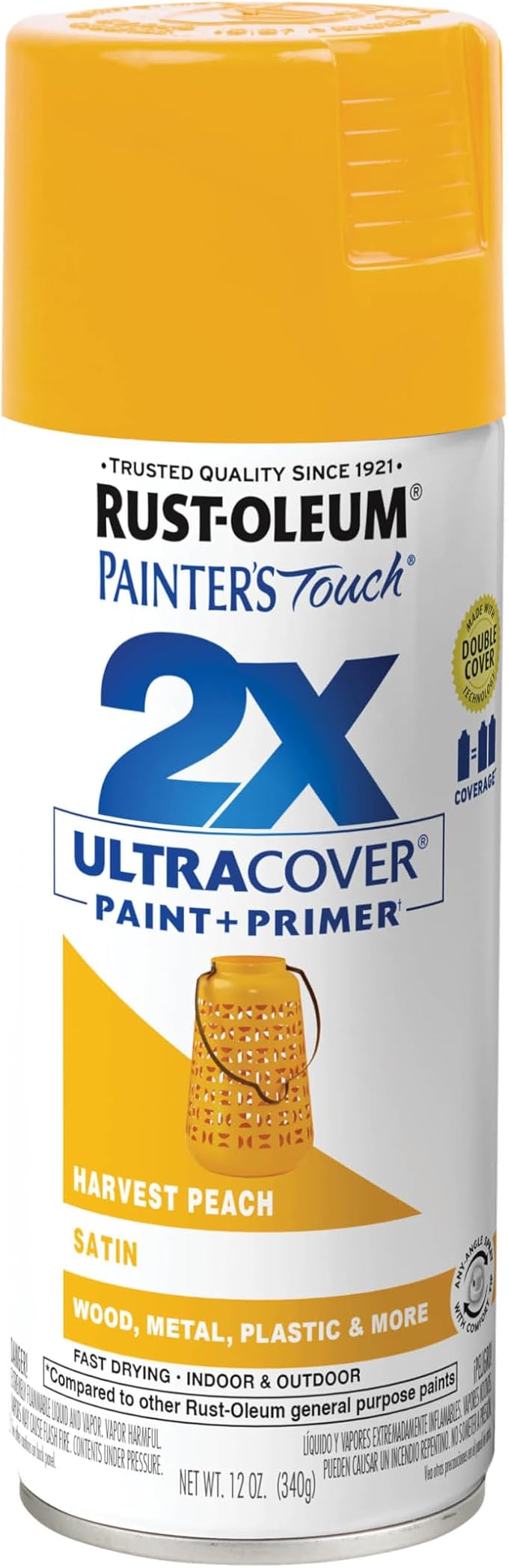 Rust-Oleum Painter's Touch 2X Ultra Cover Spray Paint, Satin Harvest Peach | by Rust-Oleum