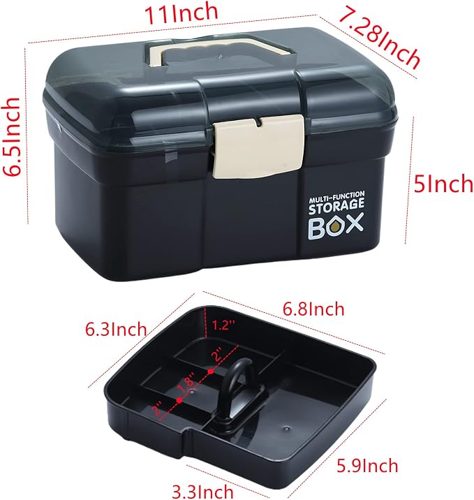 Kinsorcai 11'' Plastic Box Organizer - Image 2