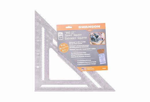 Swanson Tool Co., Inc Swanson T0108 Big 12 Speed Square Layout Tool by SwansonTool