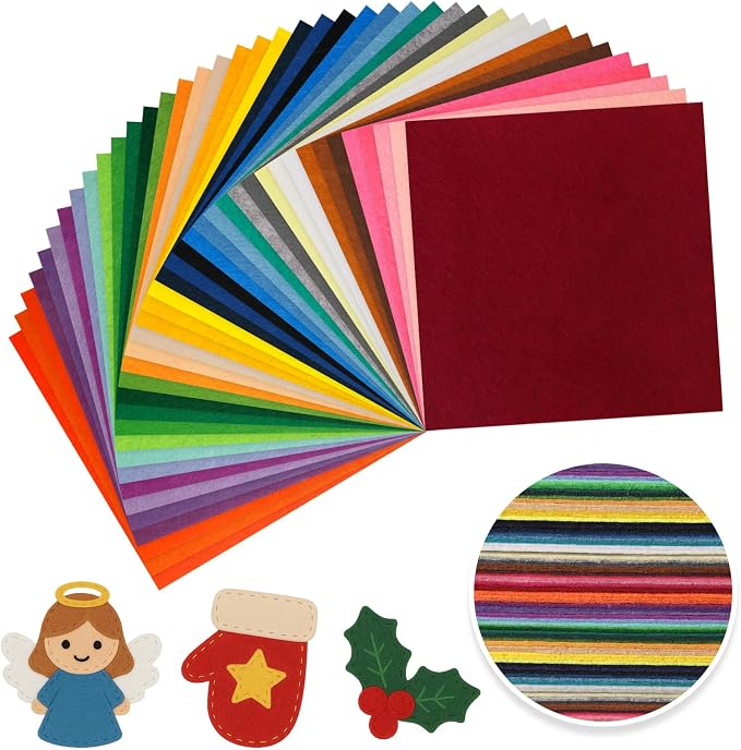 120 PCS, 1mm Stiff Felt Fabric Sheets - Image 3