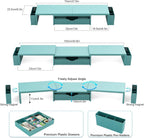 Spacrea Metal Desk Organizers and Accessories, Dual Monitor Stand Riser - Image 5