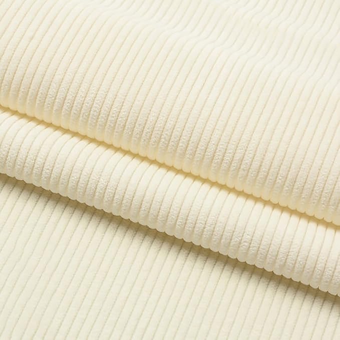 Corduroy Fabric Solid Plain Thick DIY Sewing Crafts Materials Corduroy Fabric by Mintao