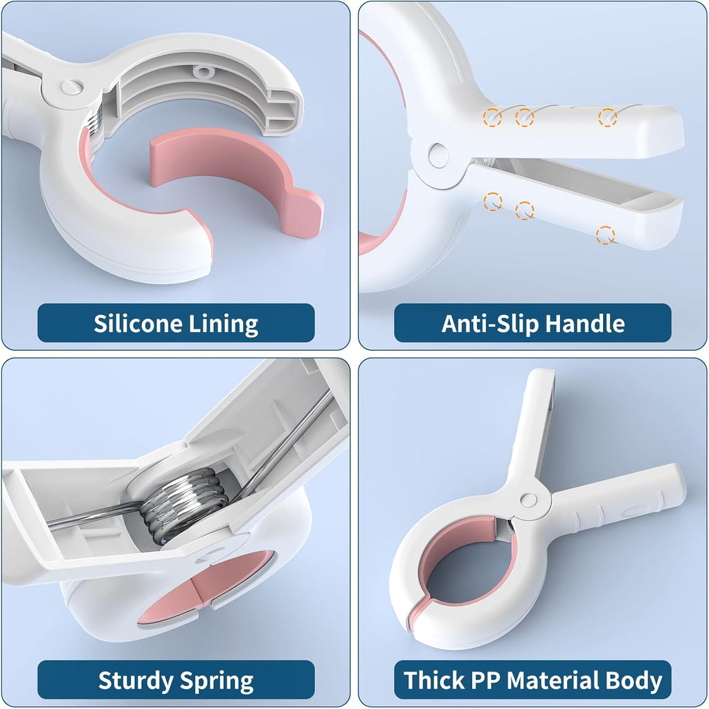 Senbowe 12 Pack Beach Towel Clips,Pool Chair Clips,Heavy Duty Plastic Clothes Pins,Quilt Drying Clips,Windproof Clothes Clips,Keep Your Towel,Clothes,Blankets to Dry on Clothesline and Hanging Rack