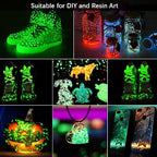 3 Box Glow in The Dark Crushed Glass Craft Glitter Fine - Image 5