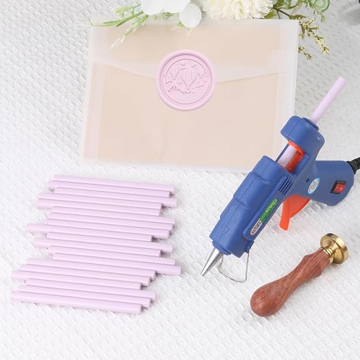 Pink Sealing Wax Sticks, WASOHLING 20Pcs Glue Gun Wax Seal Sticks - Image 3
