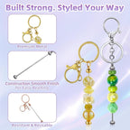 28 Pcs Beadable Keychain Bars - Image 6
