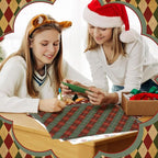 HunnmingRe 20 Pcs 10''x10'' Christmas Woodland Quilting Fabric Square Vintage - Image 5