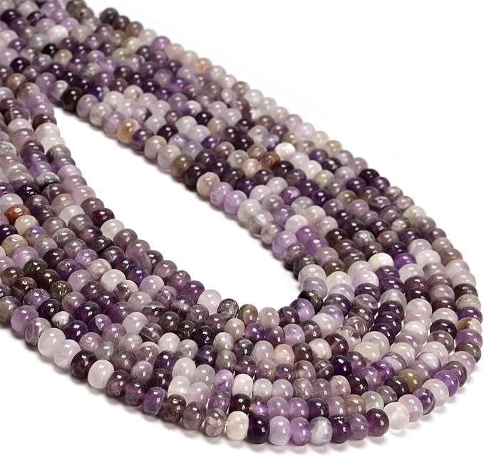 ICAI 4x6mm Natural Rondelle Beads – Loose Gemstone Spacers by CAI+YI+MING