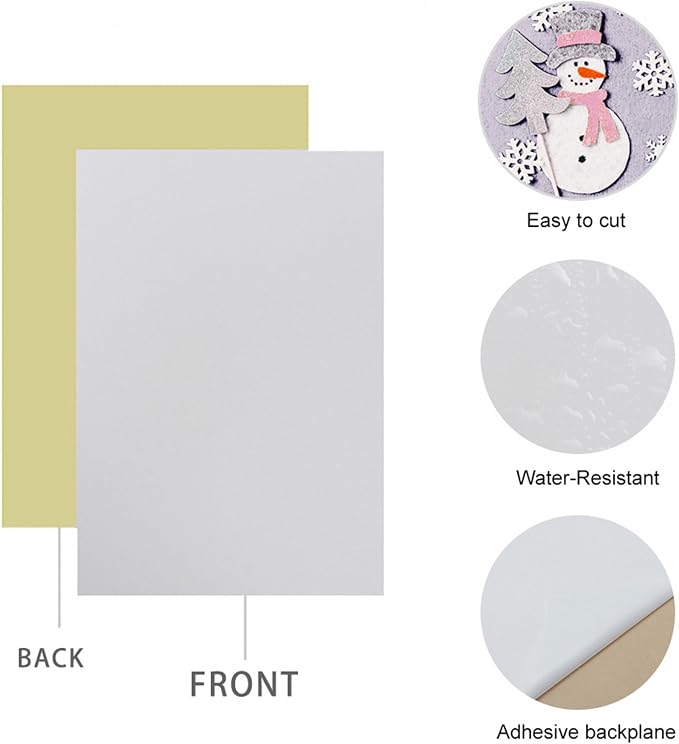 Bernese 6PCS Self Adhesive Felt Sheet, Felt Sheets - Image 2